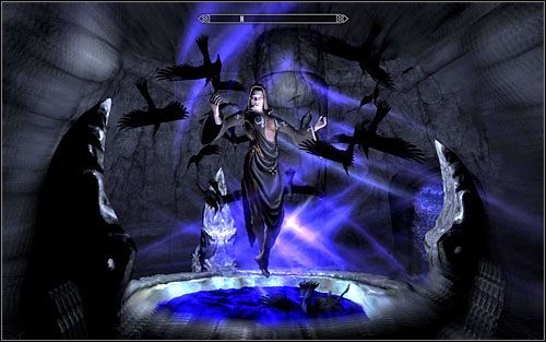 Po wysłuchaniu tych słów powinieneś porozmawiać z Karliah, która znienacka pojawi się w pomieszczeniu - Powrót ciemności | Questy Gildii Złodziei | Solucja Skyrim - Skyrim - poradnik, mapy, questy