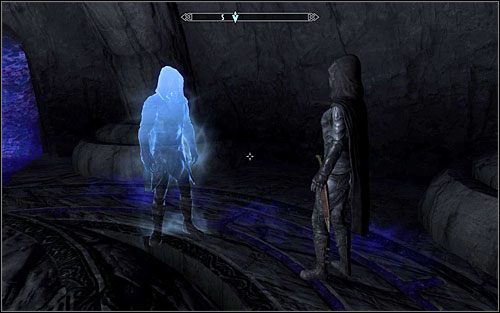 Zanim opuścisz Sanktuarium Grobowca Zmierzchu, dane Ci jeszcze będzie zobaczyć spotkanie Gallusa i Karliah - Powrót ciemności | Questy Gildii Złodziei | Solucja Skyrim - Skyrim - poradnik, mapy, questy