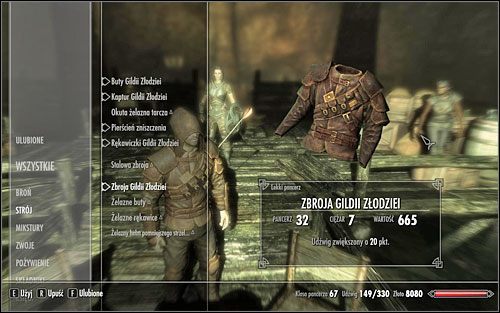 Kiedy zostaniesz już przyjęty do Gildii po wykonaniu zadania Biznesowe podejście, Brynjolf pozwoli Ci skorzystać z zasobów organizacji - Różne - Odbierz od Tonilii pancerz Gildii Złodziei | Questy Gildii Złodziei - Skyrim - poradnik, mapy, questy