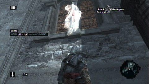 Na wyższym piętrze wbiegnij po ścianie do góry, a następnie dalej podążaj za obrazem swego przodka - Sekwencja 1 - Niczym powrót do domu (2) | Opis przejścia - Assassins Creed: Revelations PC - kompletny poradnik do gry