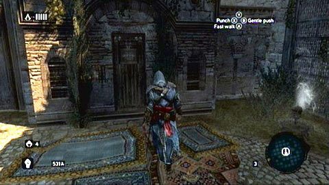 Idąc dalej za swoim towarzyszem, dotrzesz wreszcie do siedziby zakonu, gdzie wspomnienie dobiegnie końca - Sekwencja 2 - Rozstaje świata (1,2) | Opis przejścia - Assassins Creed: Revelations PC - kompletny poradnik do gry