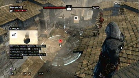 Do zniszczenia następnej fali wrogów wykorzystaj armaty - Sekwencja 2 - Rozstaje świata (6) | Opis przejścia Assassins Creed Revelations - Assassins Creed: Revelations PC - kompletny poradnik do gry