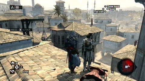 Gdy skończysz, ponownie porozmawiaj ze swym towarzyszem - Sekwencja 2 - Rozstaje świata (7) | Opis przejścia Assassins Creed Revelations - Assassins Creed: Revelations PC - kompletny poradnik do gry