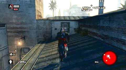 Na górze możesz spokojnie udać się w stronę zaznaczonej na mapie wieży - Sekwencja 4 - Bezlitosna wojna (2,3) | Opis przejścia - Assassins Creed: Revelations PC - kompletny poradnik do gry