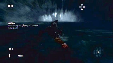 Po krótkiej animacji Ezio zacznie zsuwać się w przepaść - Sekwencja 4 - Bezlitosna wojna (4,5) | Opis przejścia - Assassins Creed: Revelations PC - kompletny poradnik do gry