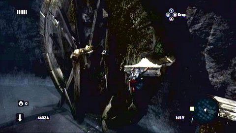 Biegnąc dalej przed siebie dotrzesz do zniszczonego koła młyńskiego - Sekwencja 4 - Bezlitosna wojna (4,5) | Opis przejścia - Assassins Creed: Revelations PC - kompletny poradnik do gry