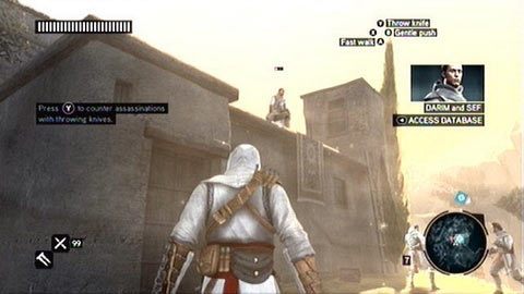 Używaj ich do zabijania kolejnych napotkanych celów (Y) i biegnij cały czas za swym synem - Sekwencja 5 - Dziedzic imperium (7) | Opis przejścia - Assassins Creed: Revelations PC - kompletny poradnik do gry