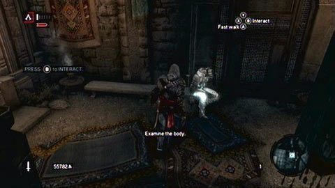Na początku wspomnienia przeszukaj sklep Sofii i zbadaj ciało Yussufa - Sekwencja 8 - Koniec pewnej epoki (1,2) | Opis przejścia - Assassins Creed: Revelations PC - kompletny poradnik do gry