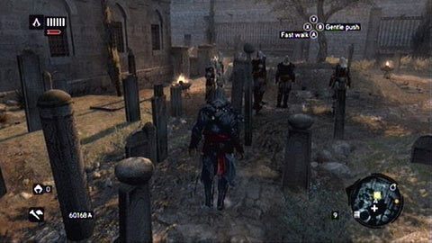 Po rozpoczęciu misji udaj się w zaznaczone miejsce i porozmawiaj ze stojącymi tam asasynami - Sekwencja 8 - Koniec pewnej epoki (1,2) | Opis przejścia - Assassins Creed: Revelations PC - kompletny poradnik do gry
