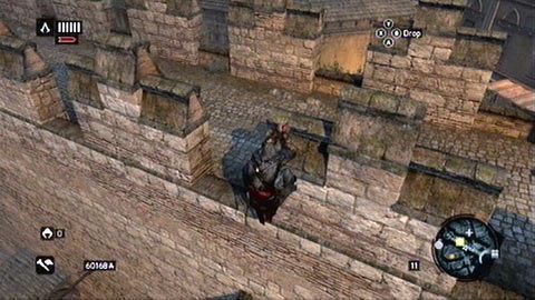 Dalej musisz wdrapać się na mur, gdzie odbędzie się wymiana - Sekwencja 8 - Koniec pewnej epoki (1,2) | Opis przejścia - Assassins Creed: Revelations PC - kompletny poradnik do gry