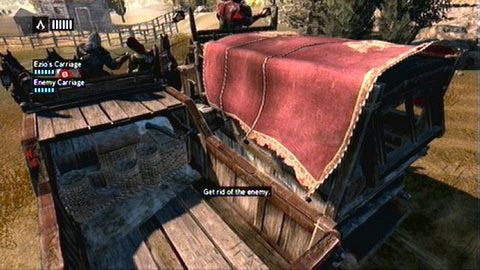 Na początku zadania usiądziesz za sterami powozu - Sekwencja 8 - Koniec pewnej epoki (3) | Opis przejścia - Assassins Creed: Revelations PC - kompletny poradnik do gry