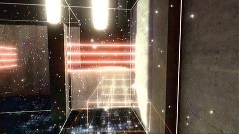 Na początku skręć w prawo i omijając laserowe bariery, idź cały czas wzdłuż ściany - Misje Desmonda (4) | Zadania dodatkowe Assassins Creed Revelations - Assassins Creed: Revelations PC - kompletny poradnik do gry