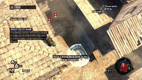 Za ich posterunkiem, wdrap się na zaznaczony budynek - Misje Piri Reisa - Bieluń, Gwoździe, Wabik dymny | Zadania dodatkowe - Assassins Creed: Revelations PC - kompletny poradnik do gry