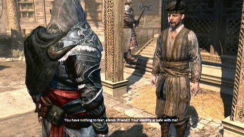Aby sprawdzić umiejętności nowego asasyna, musisz wygrać z nim w krótkim wyścigu - Misje rekrutów (1-3) | Zadania dodatkowe Assassins Creed Revelations - Assassins Creed: Revelations PC - kompletny poradnik do gry