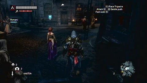 Na początku wysłuchaj tego co ma do powiedzenia twój uczeń, a następnie podążaj za Cyganką - Misje mistrzów (3-5) | Zadania dodatkowe Assassins Creed Revelations - Assassins Creed: Revelations PC - kompletny poradnik do gry