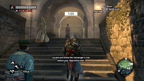 Po wysłuchaniu mężczyzny, jak najszybciej pobiegnij kawałek na zachód - Misje mistrzów (8-10) | Zadania dodatkowe Assassins Creed Revelations - Assassins Creed: Revelations PC - kompletny poradnik do gry