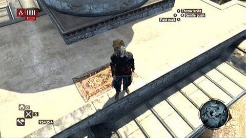 Kartka leży na dachu budynku z małą kopułą - Lokalizacja stron | Karty wspomnień Ishaka Paszy Assassins Creed Revelations - Assassins Creed: Revelations PC - kompletny poradnik do gry
