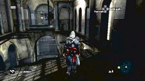 Dalej kieruj się w lewo, przeskakując między drewnianymi belkami i wykonując tzw - Tajemnica Hagia Sofia (2) | Karty wspomnień Ishaka Paszy - Assassins Creed: Revelations PC - kompletny poradnik do gry