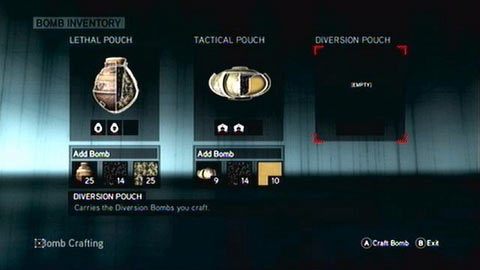 Gdy otworzysz taki mini-warsztat, zobaczysz ekran tworzenia bomb - Ładunki wybuchowe | Kompendium wiedzy Assassins Creed Revelations - Assassins Creed: Revelations PC - kompletny poradnik do gry