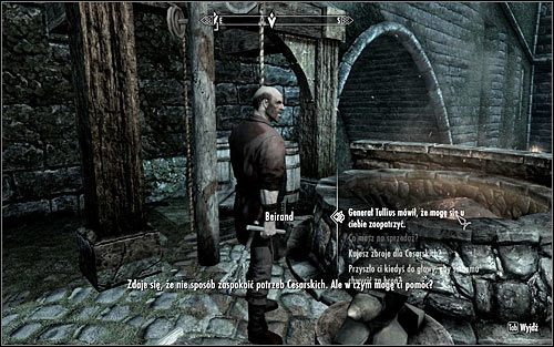 Polecam od razu wybrać się do Beiranda, a nie odwlekać w czasie decyzji o odebraniu należnego Ci ekwipunku - Wstępowanie do Legionu | Questy Legionu Cesarskiego | Solucja Skyrim - Skyrim - poradnik, mapy, questy