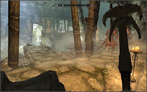 Po wygranej bitwie zaczekaj aż Rikke pozostawi w tym miejscu dwóch legionistów i następnie ruszaj za nią - Wyszczerbiona Korona (1) | Questy Legionu Cesarskiego | Solucja Skyrim - Skyrim - poradnik, mapy, questy