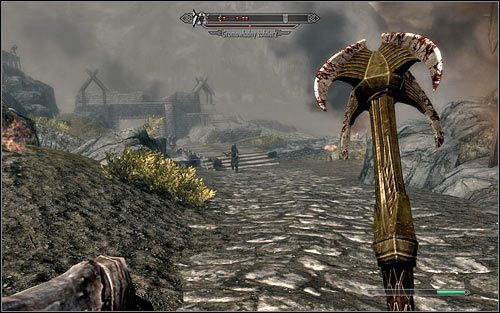 Jak już wcześniej wspomniałem, most zwodzony domyślnie będzie podniesiony - Bitwa o miasto Biała Grań | Questy Legionu Cesarskiego | Solucja Skyrim - Skyrim - poradnik, mapy, questy