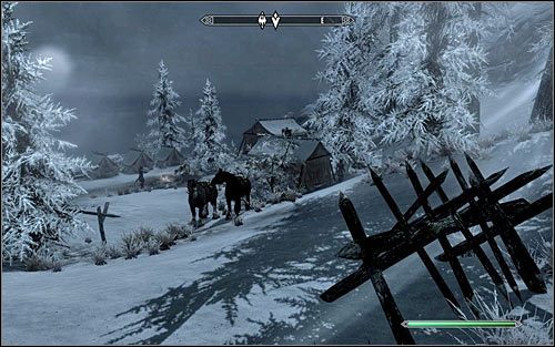 Zachowaj ostrożność, bo w drodze do obozowiska Cesarskich możesz zostać zaatakowany przez dzikie zwierzęta - Ponowne zjednoczenie Skyrim (1) | Questy Legionu Cesarskiego | Solucja Skyrim - Skyrim - poradnik, mapy, questy