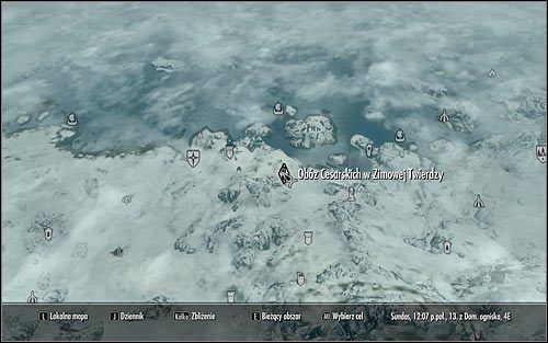 Wyjdź z zamku i otwórz mapę świata - Ponowne zjednoczenie Skyrim (2) | Questy Legionu Cesarskiego | Solucja Skyrim - Skyrim - poradnik, mapy, questy