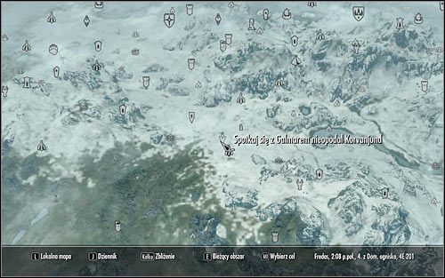 Wyjdź z Pałacu Królów i otwórz mapę świata - Wyszczerbiona Korona (1) | Questy buntu Gromowładnych | Solucja Skyrim - Skyrim - poradnik, mapy, questy