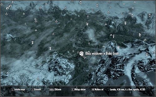 Otwórz mapę świata - Bitwa o miasto Biała Grań (1) | Questy buntu Gromowładnych | Solucja Skyrim - Skyrim - poradnik, mapy, questy