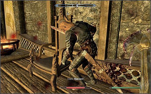 Osobiście polecam skupić się wyłącznie na atakowaniu jarla Balgruufa Większego (powyższy screen) - Bitwa o miasto Biała Grań (2) | Questy buntu Gromowładnych | Solucja Skyrim - Skyrim - poradnik, mapy, questy