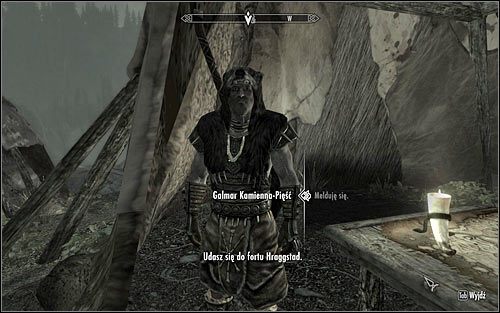 Po znalezieniu się niedaleko obozowiska zejdź z utwardzonej ścieżki, a powinieneś je odnaleźć bez większych problemów - Wyzwolenie Skyrim (2) | Questy buntu Gromowładnych | Solucja Skyrim - Skyrim - poradnik, mapy, questy