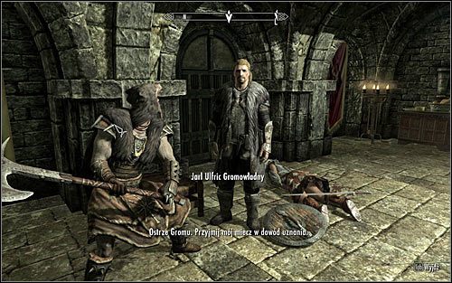 Opisywany quest będziesz mógł oficjalnie ukończyć dopiero po zaliczeniu zadania Bitwa o miasto Samotnia, czyli po przejęciu kontroli nad siedzibą Legionu Cesarskiego i tym samym po zgładzeniu generała Tulliusa - Wyzwolenie Skyrim (2) | Questy buntu Gromowładnych | Solucja Skyrim - Skyrim - poradnik, mapy, questy