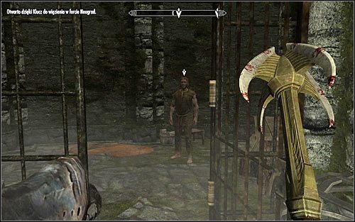 W lokacji tej więzionych jest czterech gromowładnych żołnierzy (powyższy screen) - Na ratunek! (1) | Questy buntu Gromowładnych | Solucja Skyrim - Skyrim - poradnik, mapy, questy