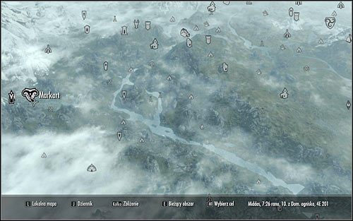 Otwórz mapę świata - Istotna danina (1) | Questy buntu Gromowładnych | Solucja Skyrim - Skyrim - poradnik, mapy, questy