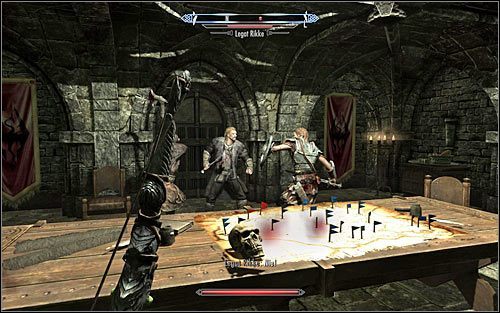 Dopiero teraz skup się na atakowaniu legat Rikke - Bitwa o miasto Samotnia | Questy buntu Gromowładnych | Solucja Skyrim - Skyrim - poradnik, mapy, questy