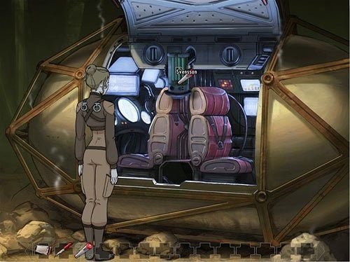 Środkowy to Svensson (rodzaj zasilania oparty na energii wytwarzanej przez algi, nad którymi pracował Bent, nazwany tak oczywiście na jego cześć) - wysuń go - Skontaktuj się z pozostałymi załogami | Rozdział 1 - Ołowiane powietrze - A New Beginning: Odrodzenie - poradnik do gry