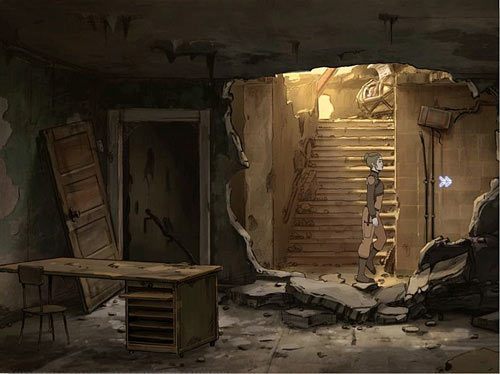 Skieruj się w korytarz za uszkodzoną ścianą po prawej (na prawo od schodów) - Znajdź Nigela | Rozdział 1 - Ołowiane powietrze | A New Beginning Odrodzenie - A New Beginning: Odrodzenie - poradnik do gry