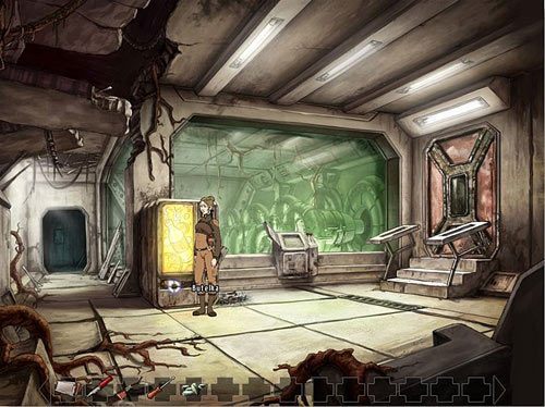 Zabierz z pojemnika monety i wrzuć je do specjalnego otworu w górze automatu (po prawej) - Przyrządź jadalny posiłek | Rozdział 2 - Noc w hotelu Global | A New Beginning - A New Beginning: Odrodzenie - poradnik do gry