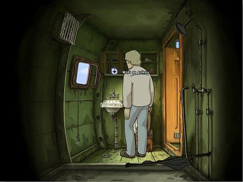 Otwórz szafkę po lewej - znajdziesz w niej wodę po goleniu - Odwróć uwagę Fay | Rozdział 3 - Przykre przebudzenie | A New Beginning - A New Beginning: Odrodzenie - poradnik do gry