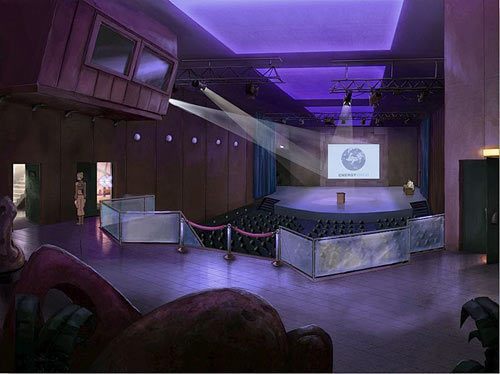 Po wyproszeniu Fay z sali konferencyjnej skieruj się w lewo, do drugiego z otwartych przejść - Pomóż Salvadorowi przedostać się do budynku konferencyjnego | Rozdział 4 - Konferencja - A New Beginning: Odrodzenie - poradnik do gry