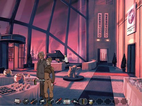 Natomiast stojące na blacie przekąski posyp mieszanką pikantnych przypraw - Zwab dr. Brauna do magazynu | Rozdział 4 - Konferencja | A New Beginning - A New Beginning: Odrodzenie - poradnik do gry