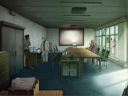 Niezbędny będzie jeszcze otwieracz, który leży na blacie nieopodal butelek z wodą - Podsłuchaj rozmowę na balkonie | Rozdział 5 - Atlas #1 | A New Beginning - A New Beginning: Odrodzenie - poradnik do gry