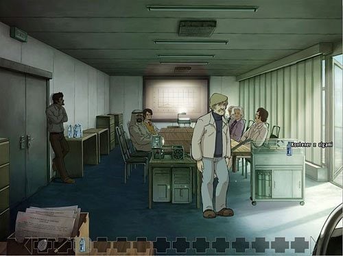 Następnie z blatu (po lewej, obok Barneya) weź jedną butelkę z wodą i nalej jej do pojemnika z algami - Zademonstruj możliwości alg | Rozdział 5 - Atlas #1 | A New Beginning - A New Beginning: Odrodzenie - poradnik do gry