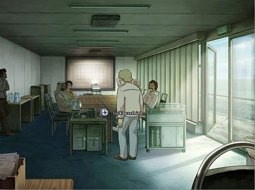 Ponieważ nic się nie dzieje, obadaj ciężki przedmiot na stoliku z generatorem (z jego prawej strony) - Zademonstruj możliwości alg | Rozdział 5 - Atlas #1 | A New Beginning - A New Beginning: Odrodzenie - poradnik do gry