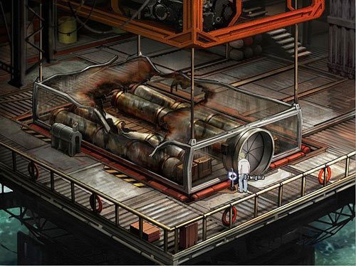 Przejdź w prawo i dźwignią otwórz wiodące do niej okrągłe drzwi - Zbadaj, co było przyczyną pożaru w stacji alg | Rozdział 5 - Atlas #1 - A New Beginning: Odrodzenie - poradnik do gry