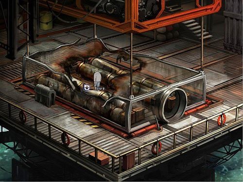 Zbadaj dziurę w rurze po lewej - Zbadaj, co było przyczyną pożaru w stacji alg | Rozdział 5 - Atlas #1 - A New Beginning: Odrodzenie - poradnik do gry