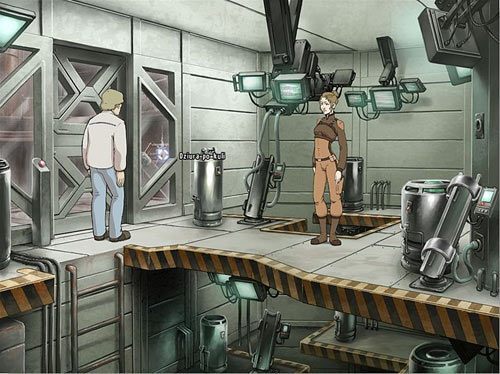 Przyjrzyj się dziurze po kuli w prawej szybie drzwi, niestety, nie da się wsadzić w nią ręki - Zdobądź próbkę alg | Rozdział 6 - Atlas #2 | A New Beginning - A New Beginning: Odrodzenie - poradnik do gry