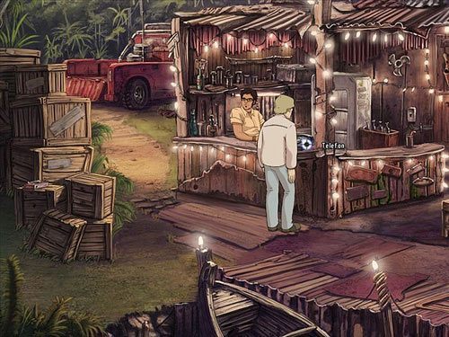 Spróbuj tam skorzystać ze stojącego na blacie telefonu - Simon zażąda zapłaty - Przekonaj strażnika, że Bent jest mechanikiem | Rozdział 7 - Bent Svensson nie żyje - A New Beginning: Odrodzenie - poradnik do gry