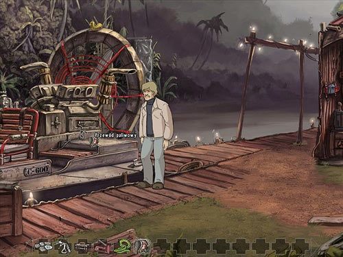 Połącz ją z cienką blaszką oderwaną od ściany baru, a otrzymasz rzeczony zacisk, którym zabezpiecz przewód - Napraw ślizgacz i pozbądź się strażnika | Rozdział 7 - Bent Svensson nie żyje - A New Beginning: Odrodzenie - poradnik do gry